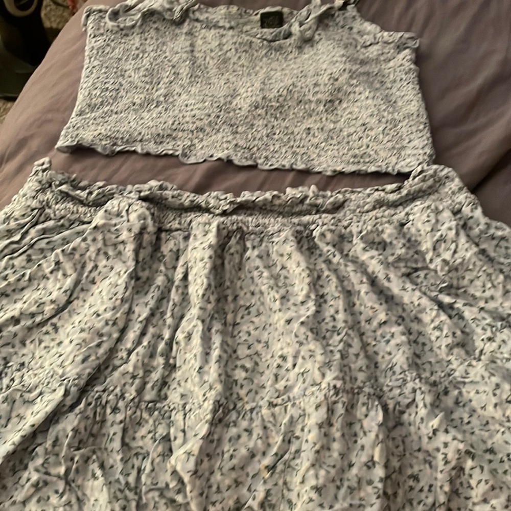 wild fable crop top and skirt match